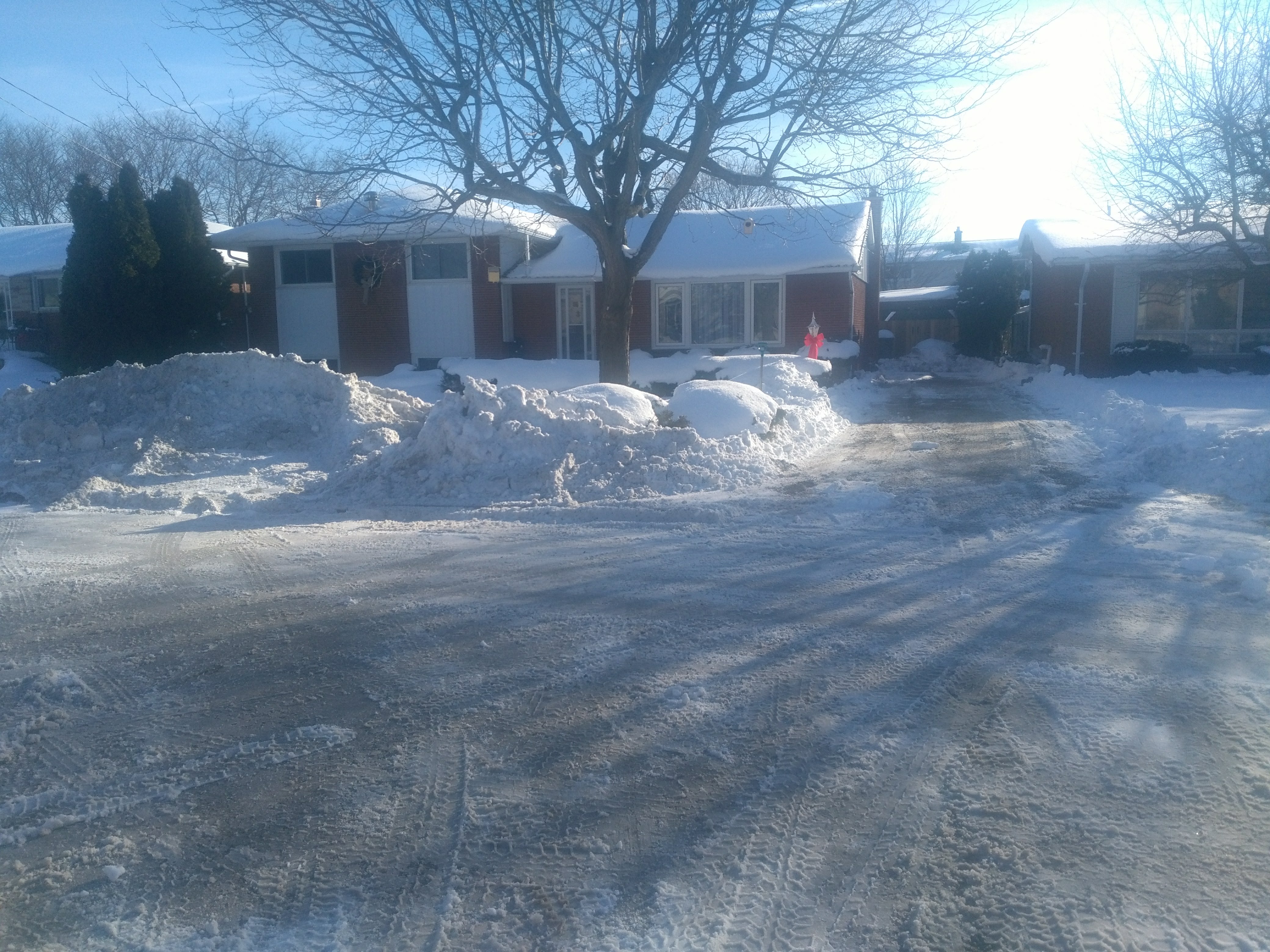 Handyman Private Driveway Snow Removal After